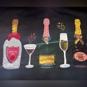 Wine design sweat shirt